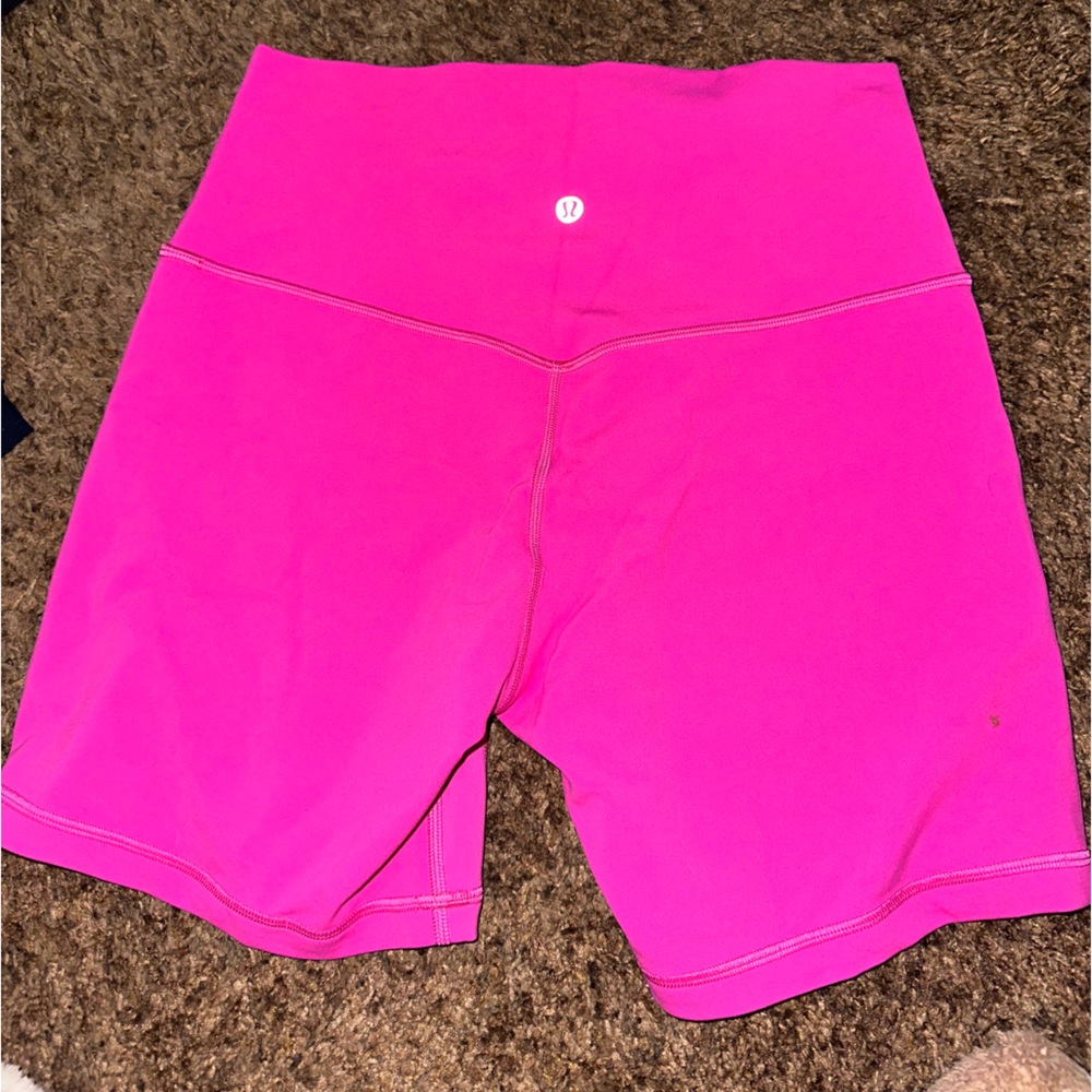 Lululemon Sonic Pink Align Biker Short 6”
